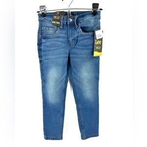 Lee Jeans Boys 8 Reg Adjustable Waist Slim Fit Stretch Denim Classic NWT